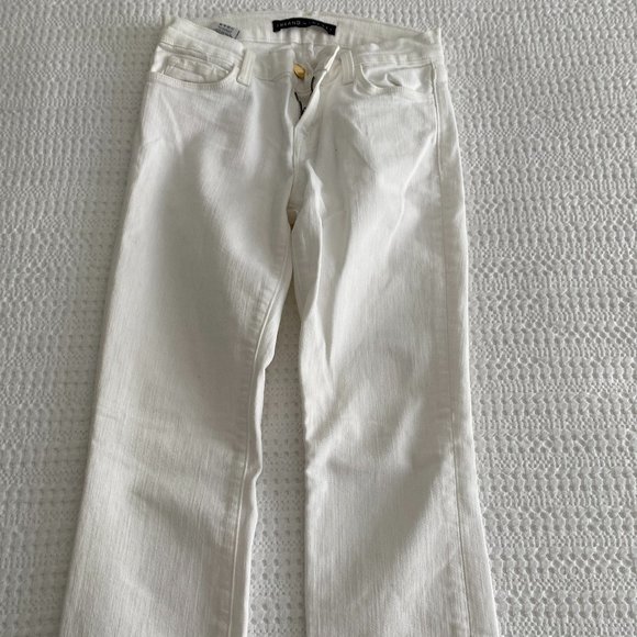 J Brand x Theory White Skinny Jeans Size 25 - Picture 1 of 3